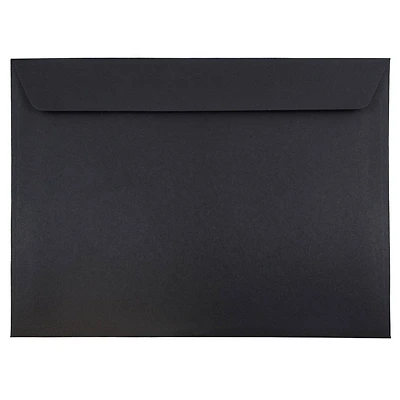 JAM Paper 9.5" x 12.62" Black Booklet Envelopes