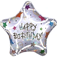 32" Happy Birthday Holographic Balloon