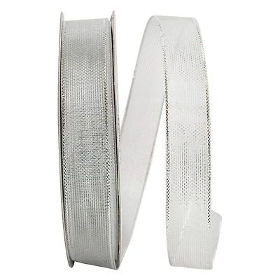 JAM Paper 5/8" x 25yd. Silver Deluxe Sheer Ribbon