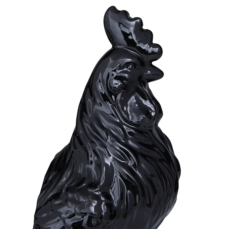 The Novogratz Modern Rooster Farmhouse Dolomite Bookend Set