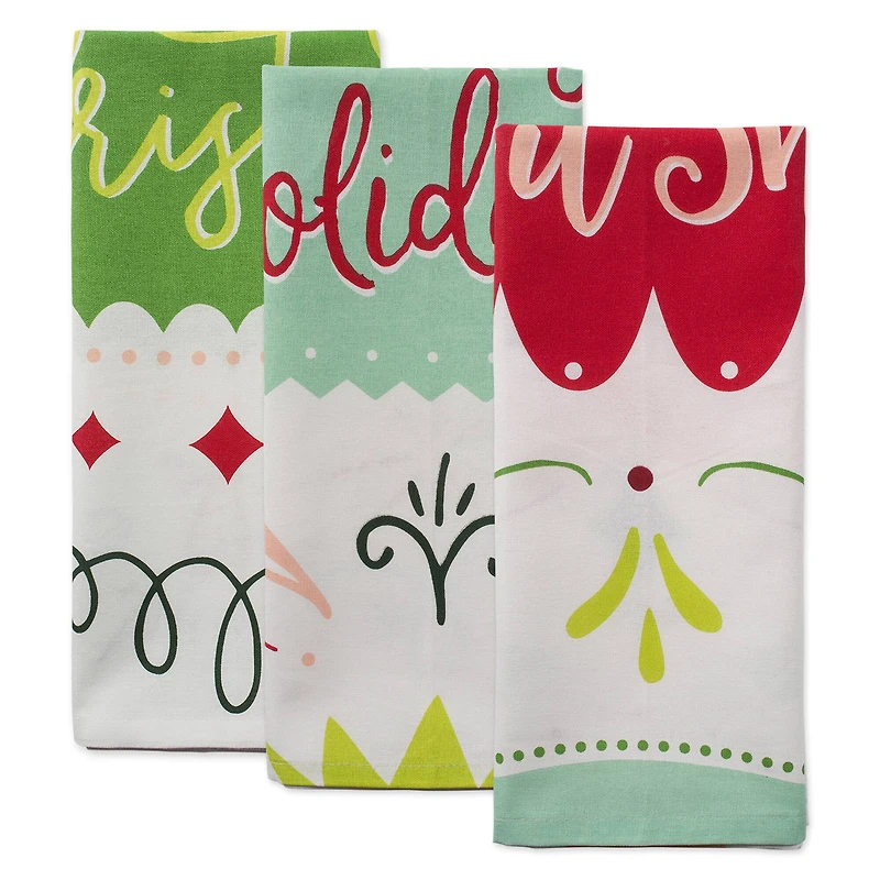 DII® Winter Wishes Holiday Dishtowel Set