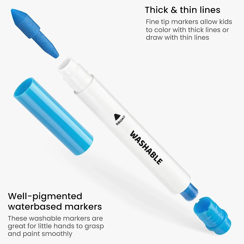 Arteza® Kids Washable Markers, Broad Tip, 42 ct