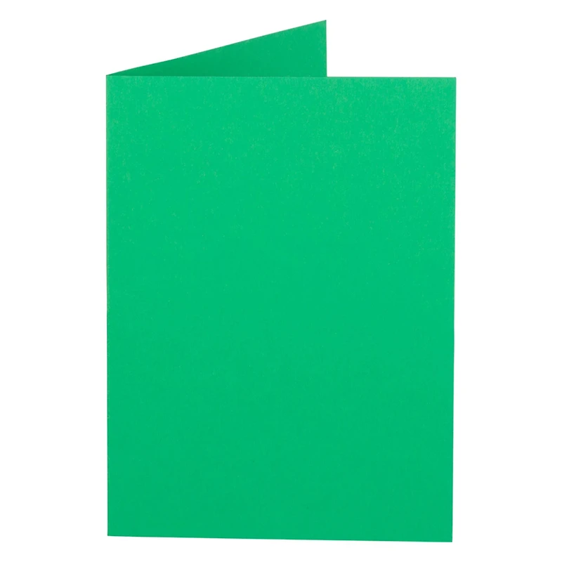 JAM Paper Green Blank Foldover Cards