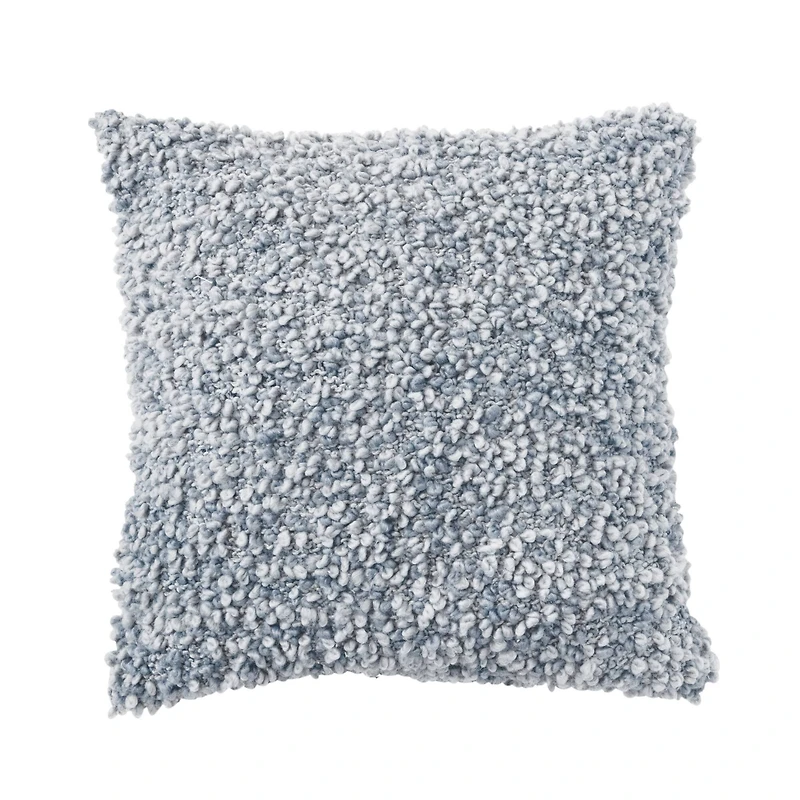 Hello Honey® Gray Handwoven Cotton Boucle Throw Pillow Cover