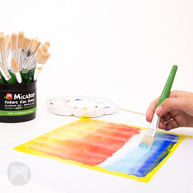 Micador jR. Future Kids Synthetic 4 Piece Paint Brushes Set