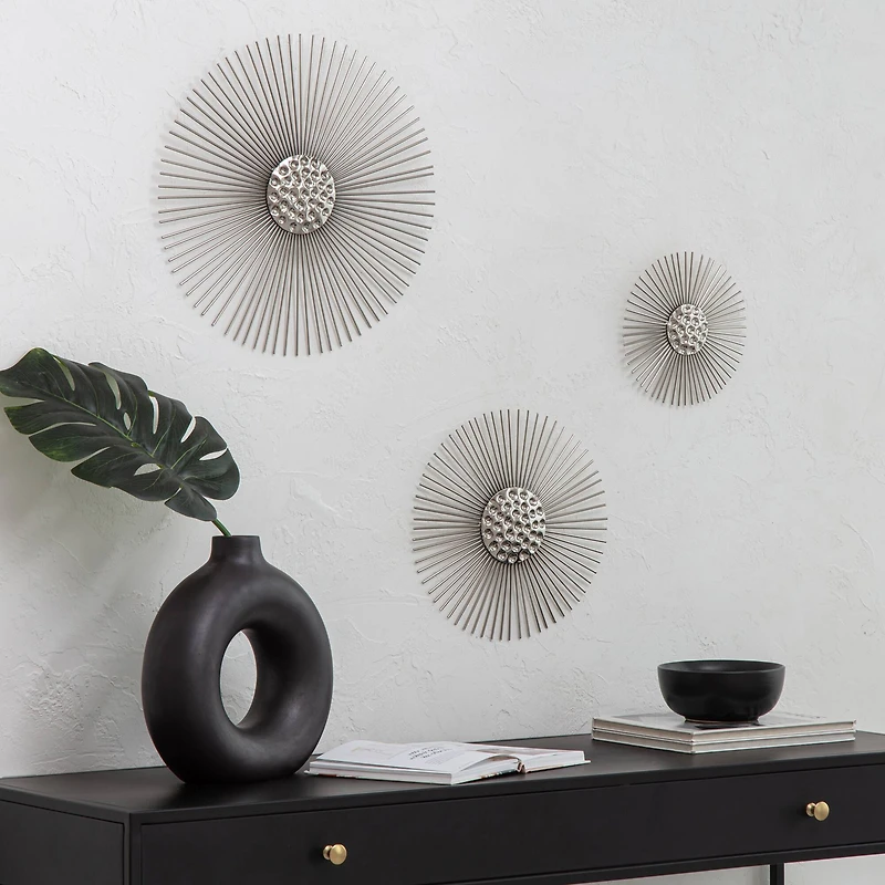 Habitat Decor Sunburst Metal Wall Art Set