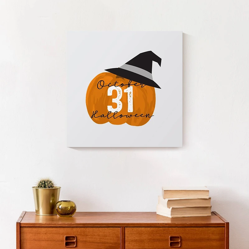 October 31 Halloween Canvas Wall Art