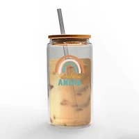 16oz. Sunshine Ahead Glass Can Cup