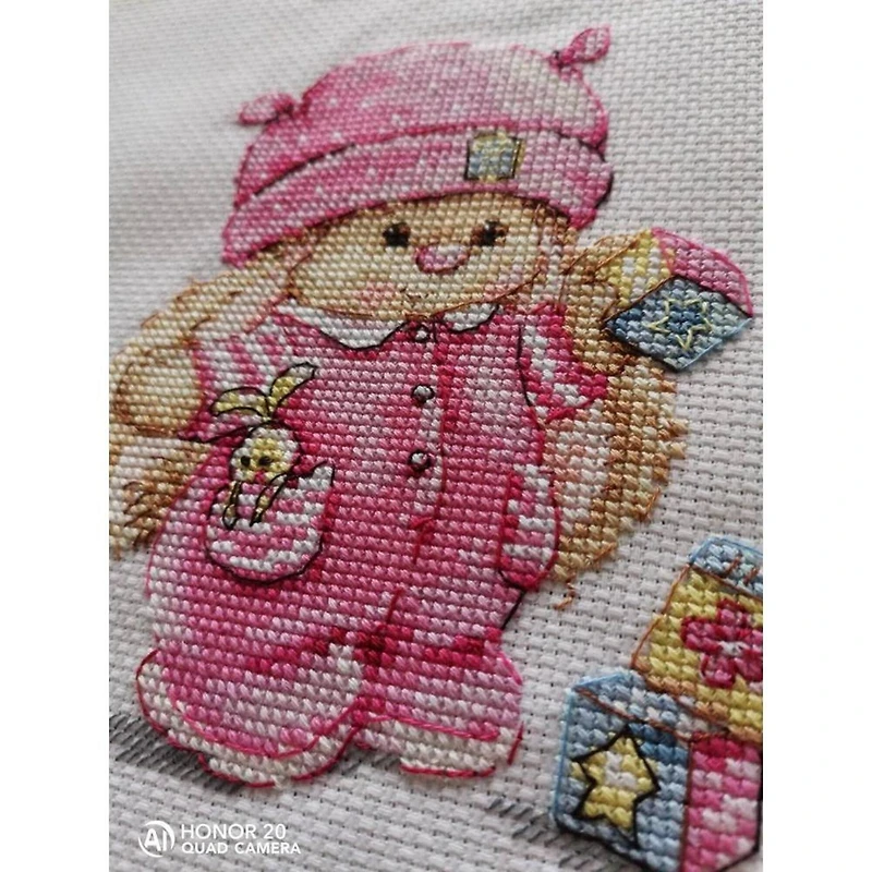 Alisa Rabbit Mi Baby Girl Cross Stitch Kit