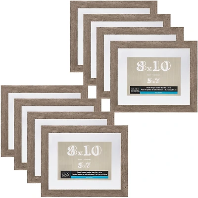 8 Pack: 8" x 10" Gray Belmont Float Frame by Studio Décor®