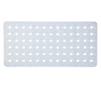 Bath Bliss Clear Non-Slip Bubble Texture Bath Mat