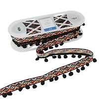 1.5" Jacquard Pom Pom Trim by Celebrate It