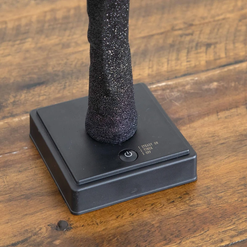 2ft. Pre-Lit Artificial Halloween Spider Twig Tree with 24 Purple LED Lights