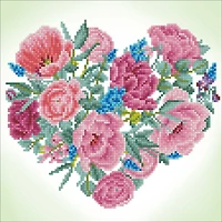 Diamond Dotz® Blossoming Heart Diamond Painting Kit