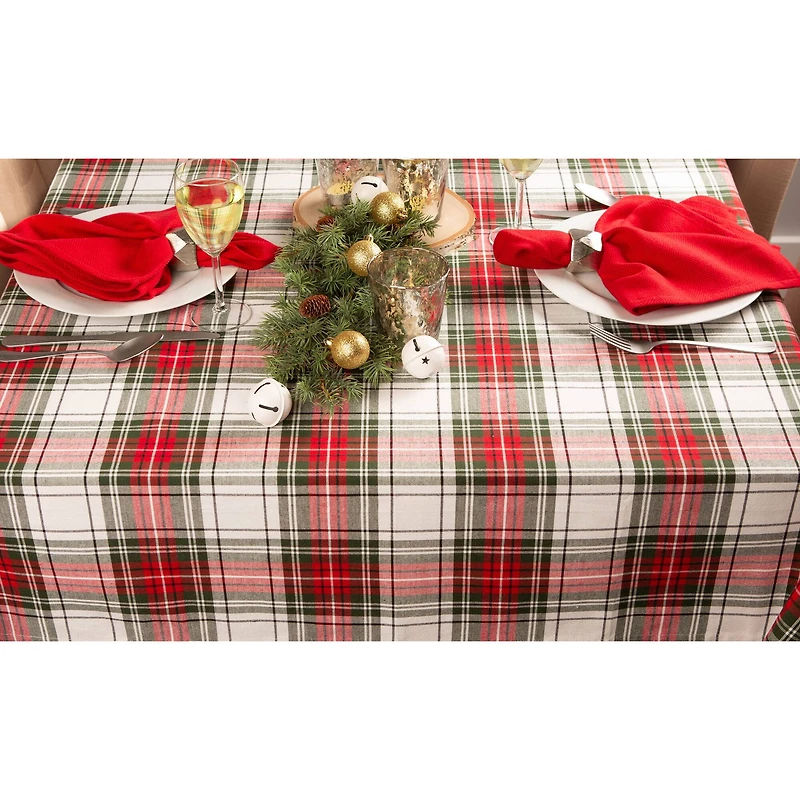 DII® Christmas Plaid Tablecloth