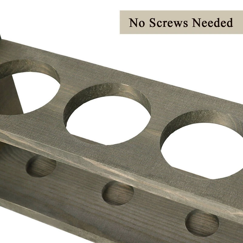 NEX™ 16" Olive Green 4-Bottle Countertop Wood Wine Rack