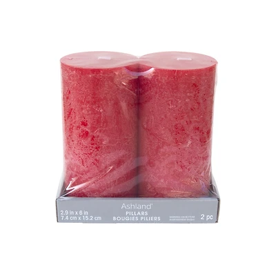6" Red Pillar Candles, 2ct. by Ashland®