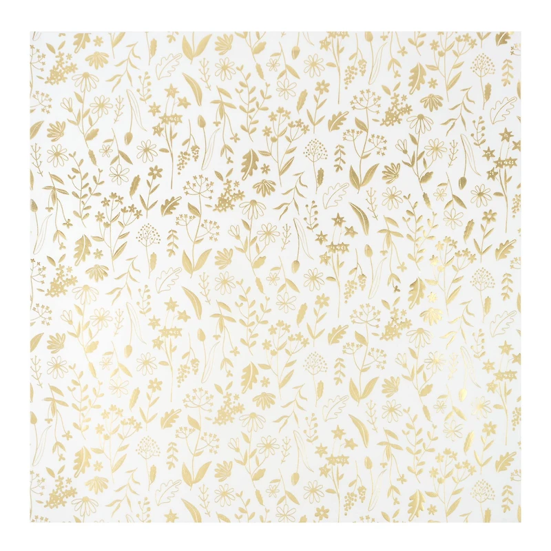 12" x 12" Gold Plants Vellum Paper by Recollections™