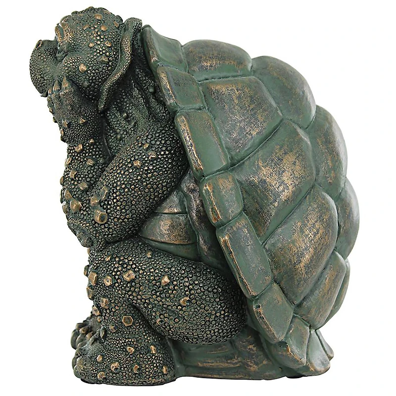 Design Toscano 7.5" The Thinker Turtle Garden Statue