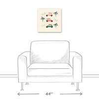 Sand Surf Sun Canvas Wall Art