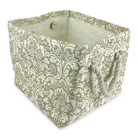 DII® Large Rectangle Taupe Damask Paper Bin
