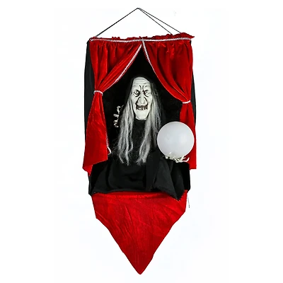 28" Halloween Sound Activated Animated Fortune Teller