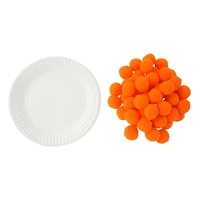 Jack-o'-Lantern Pom Plate Craft Kit by Creatology™