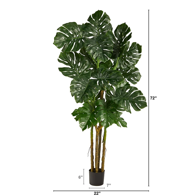 6ft. Potted Monstera Artificial Tree