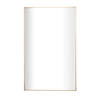 Gold Metal Glam Wall Mirror, 30" x 1" x 47"