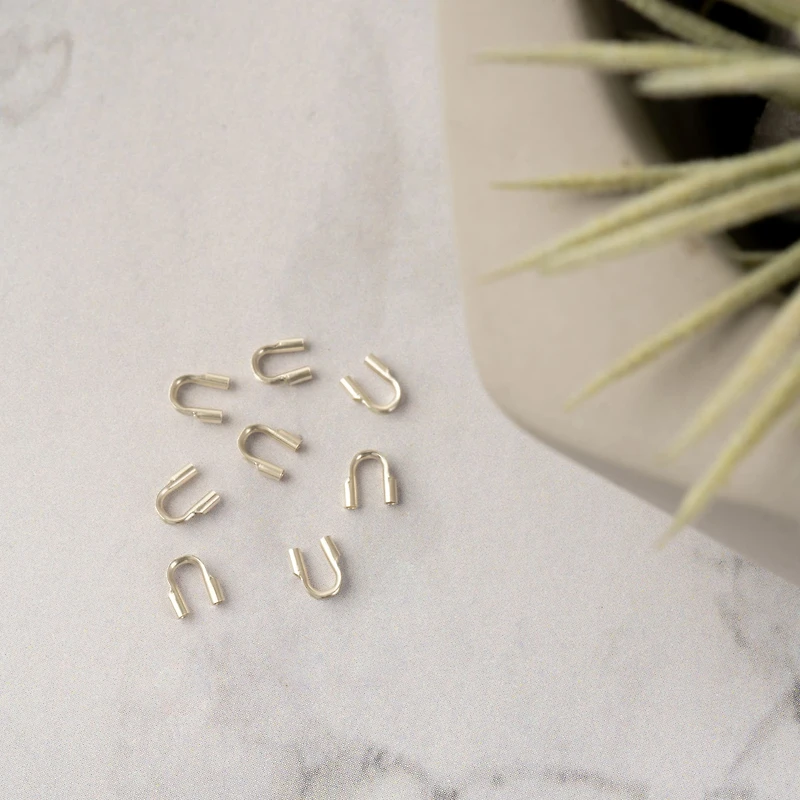 0.031'' Sterling Silver Wire Guards, 8ct. by Bead Landing™