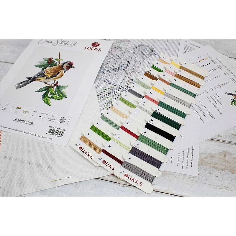 Luca-s Goldfinch Bird Counted Cross Stitch Kit