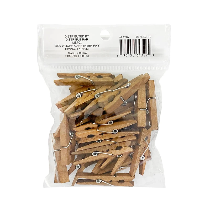 Medium Walnut Clothespins by Recollections™
