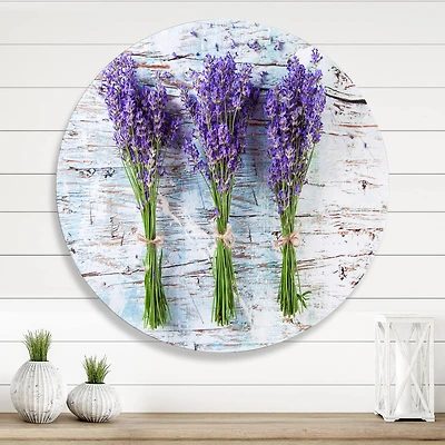 Designart - Fresh Lavender On Wood