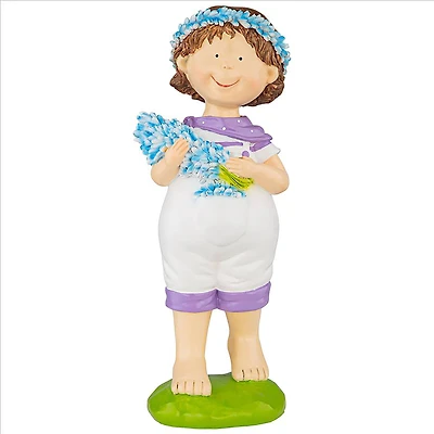 Design Toscano 15" Thierry Springtime Child Garden Statue
