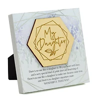 My Daughter Meadow Wood Plaque