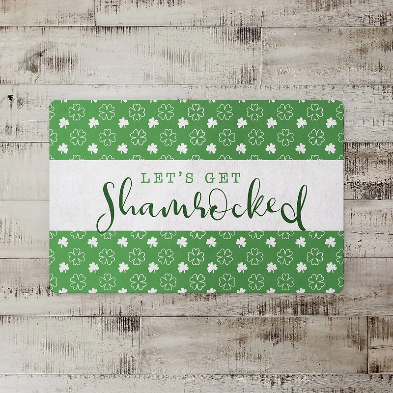 Lets Get Shamrocked 27" x 18" Floor Mat