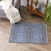 DII® Variegated Stripe Handwoven Recycled Yarn Rug