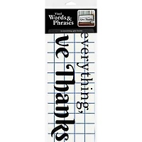 Leisure Arts® Vinyl Matte Black In Everything, Give Thanks Decal