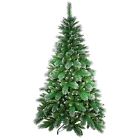 6ft. Unlit Two-Tone Spruce Pine Glitter Tip Medium Artificial Christmas Tree