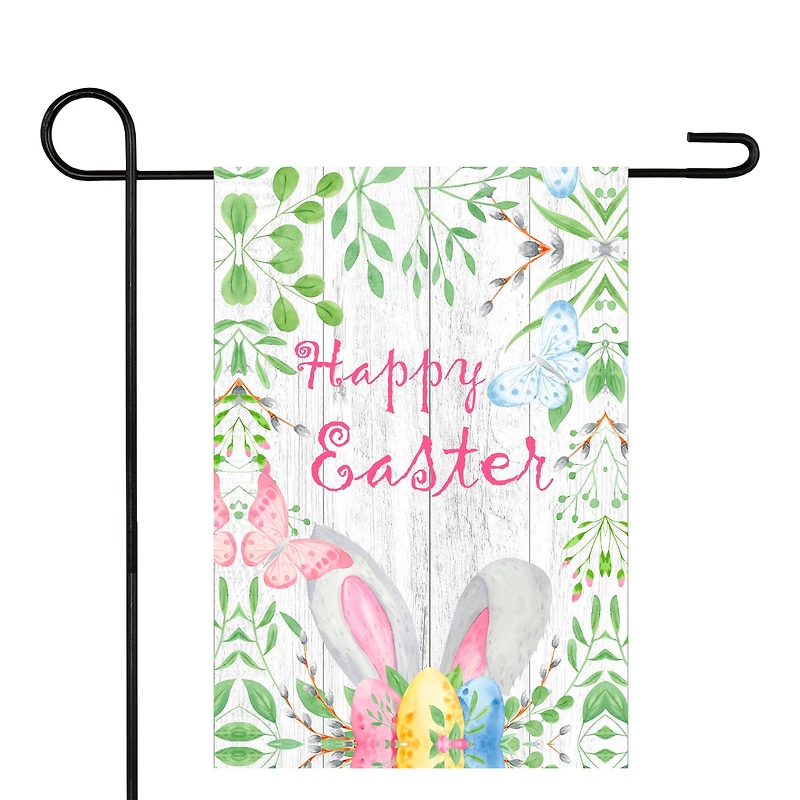 Happy Easter Bunny Ears Garden Flag 12.5" x 18"