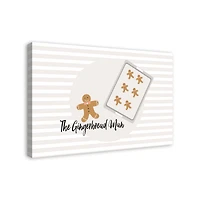 The Gingerbread Man 24x36 Canvas Wall Art