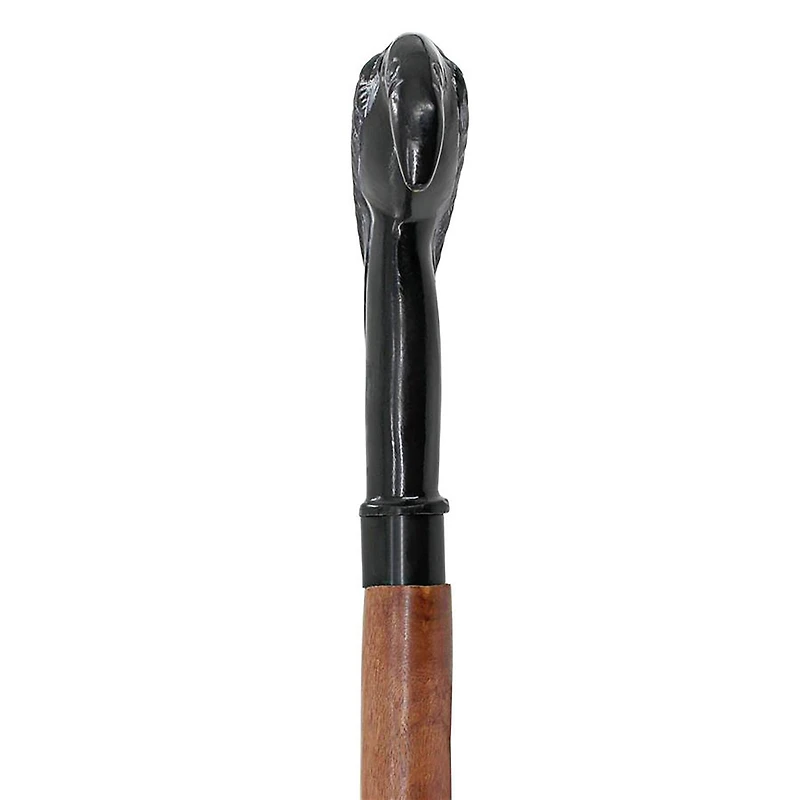 Design Toscano Poe's Mystic Raven Solid Hardwood Walking Stick