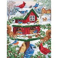 Luca-S Blissful Bird Feeder Counted Cross Stitch Kit
