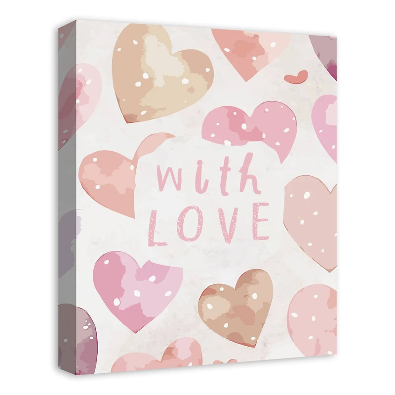 With Love Canvas Wall Art