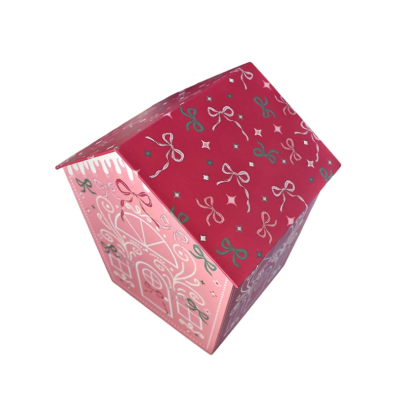 Large Holly Jolly Gingerbread House Gift Box by Ashland®