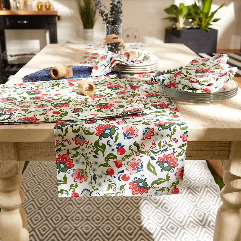 DII® Garden Floral Print Outdoor Table Runner