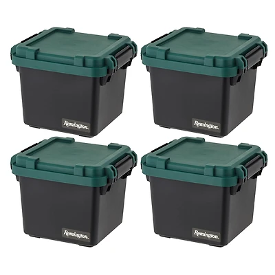 Iris® Remington 30 qt. Black Heavy Duty Trailbox, 4 Ct
