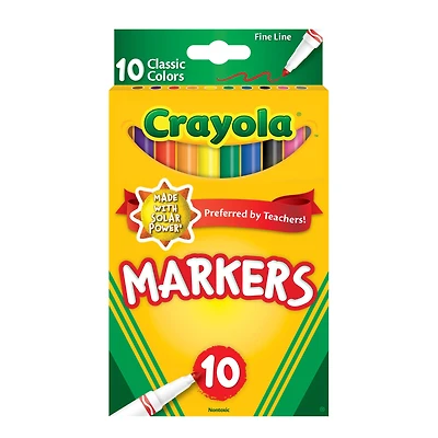 Crayola® Fine Line Markers, Classic Colors 10ct.