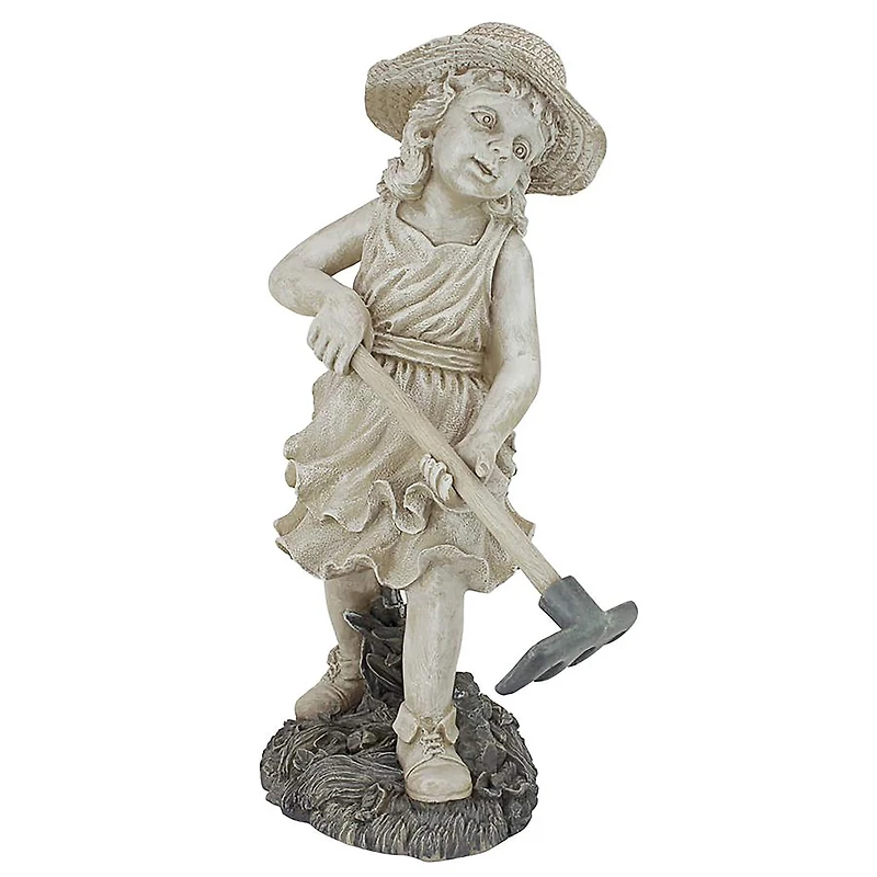 Design Toscano® 20" Rebecca, Young Gardener Sculpture