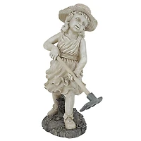 Design Toscano® 20" Rebecca, Young Gardener Sculpture